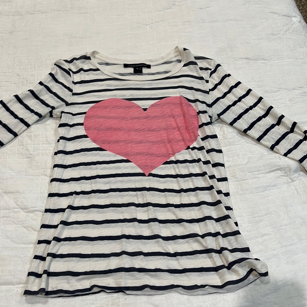 Women’s Medium French Connection 3/4 Length Sleeve Tee
